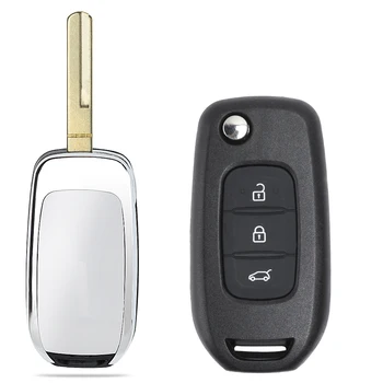 KEYECU Flip Remote Key Fob 433 Mhz PCF7961M 3 бутона за Renault Kadjar Captur Megane 3 2013-2017