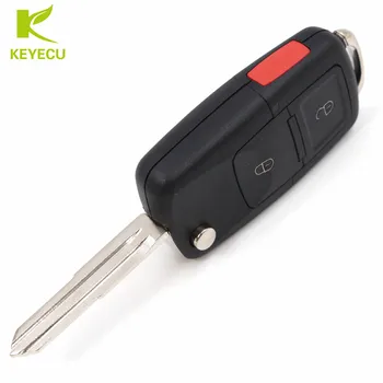 KEYECU New VW B5 Style Flip Remote Key Fob 2+1 бутон за 315 mhz/433 Mhz с чип ID46 за Hyundai Tucson