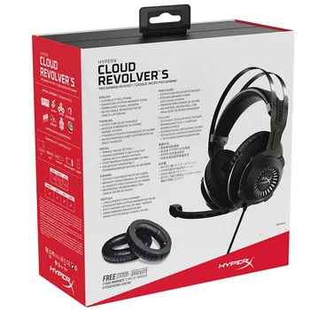 Kingston HyperX headphone Cloud Revolver S Gaming Headset with Dolby 7.1 Surround Sound E-sports headset for PC, PS4, PS4 PRO