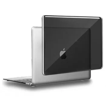 KK&LL за Apple MacBook Air Pro Retina 11 12 13 15-Черен Кристал твърд калъф за преносим компютър с протектор и калъф+капак на клавиатурата+creen Protector