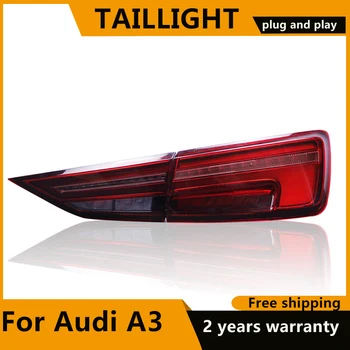 KOWELL Car Styling for AUDI A3 задните светлини 2013-2019 LED задни фенер LED задна светлина с динамично сигнал на завоя