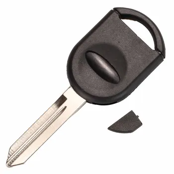 Kutery 10 бр. подмяна на транспондер за дистанционно на ключа на автомобила за носене на ключодържател за Ford Lincoln Mercury Uncut Key Blank Case няма чип