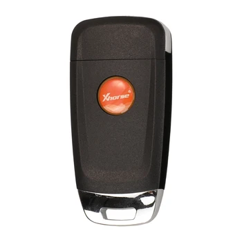 Kutery 3/4 бутона универсално дистанционно за управление на автомобилен ключ за Xhorse Vvdi за Audi Type 1 Fob XKAU01EN / XKAU02EN