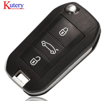 Kutery HU83 Remote Shell Key for Peugeot 508 208 2008 308 3008 5008 Citroen C3 C4 C4L Elysee Original Fob Replace Case