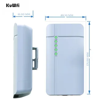 KuWFi Outdoor 4G LTE CPE Router CAT4 150Mbps Outdoor Waterproof Wireless CPE Router for Home/Office Support 32 Wifi users