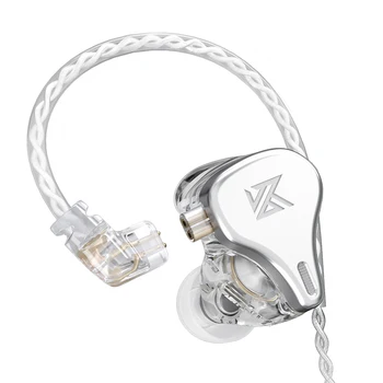 KZ DQ6 3 динамичен водача HIFI слушалки в ушите музика спорт слушалки 3DD с висока резолюция KZ ZSX ZS10 PRO TRN V90S BA5