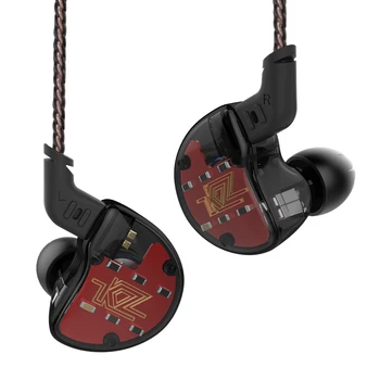 KZ ZS10 слушалки Headse динамичен хибрид със слушалки слушалки на монитора спортни слушалки намаляване на шума, Hifi бас слушалки ZS10pro