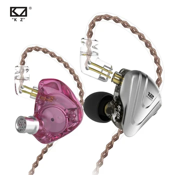 KZ ZSX Terminator 5BA+1DD 12 Unit Hybrid In-ear Слушалки HIFI Metal Headset Sport Music ZS10 PRO AS12 AS16 ES4 ZSN PRO DMG DMS