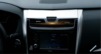 Lapetus таблото централна премигващ светлинен индикатор превключвател формоване украса рамка капак завърши подходящ за Nissan Altima / Teana 2016 2017 ABS