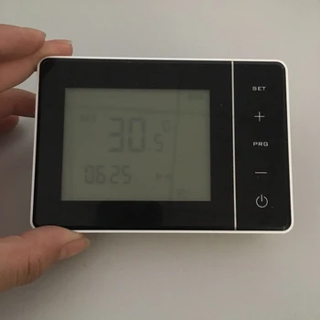 LCD Седмичен програмируем стенен монтаж нагревателен термостат 5A е цифров стаен термостат за газов котел AC100-240V 50 / 60HZ