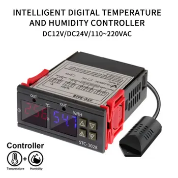 LCD цифров Гигростат термостат влажност регулатор на температурата AC 110V-220V регулатор отопление охлаждане управление на STC-3028