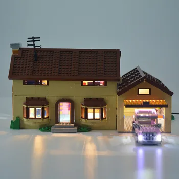LED Building Block USB Light Аксесоар Kit for The Simpsons House 71006 (само LED Light, No Block Kit)