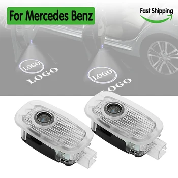 LED car door light logo laser parojector welcome lamp светия shadow emblem ground projection Luces за Mercedes-Benz S-Class W221