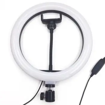 LED Selfie Light Ring with Tripod USB Selfie Light Ring Big Lamp Photography Ringlight with Stand holder for mobile phone Studio
