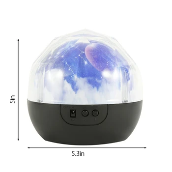 LED Star Projector Lamp Atmosphere Night Light Magic Starry Sky Moon Lamp Planet Universe Projector Night Lights For Baby Gift