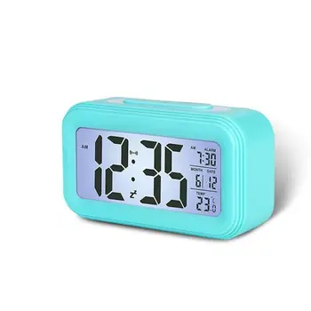 Led дигитален будилник осветяване Snooze Mute календар настолен електронен Bcaklight Настолни часовници цифров часовник