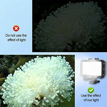Led подводно видео гмуркане светлина Спорт камера лампи водоустойчив 5000lux открит аксесоари снимки фотографско студио за GoPro