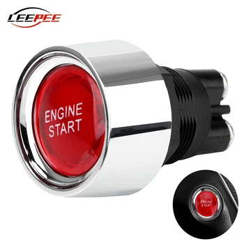 LEEPEE авто ключа за запалване бутон за стартиране на двигателя Натиснете Starter подмяна на универсален състезателен автомобил автоаксесоари DC 12V
