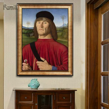 Leonardo Da Vinci Salvator Mundi Classic Платно Art Print Живопис Poster, Wall Pictrues For Living Room Home Decor, No Frame