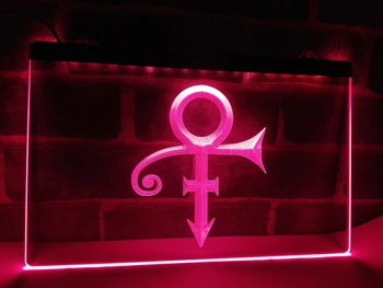LF199 - Prince Symbol LED Neon Light Sign начало декор crafts