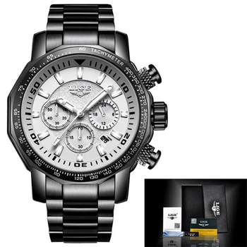 LIGE мъжки часовник Спортен хронограф Най-добрата марка на луксозни мъжки кварцов часовник рокля военен водоустойчив часовник Relogio Masculino