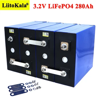 Liitokala 3.2 V 280ah lifepo4 батериите САМ 12V 24V 280AH акумулаторна батерия за електрически автомобил RV система за съхранение на слънчева енергия