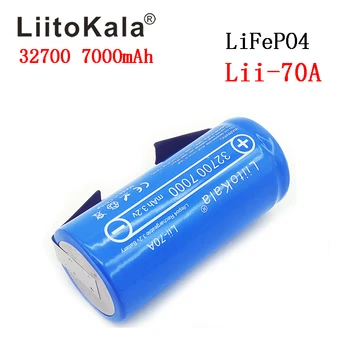 LiitoKala 3.2 V 32700 7000mAh Lii-70A LiFePO4 батерии 35A продължителен разряд максимална 55A батерия с висока мощност+никел листове