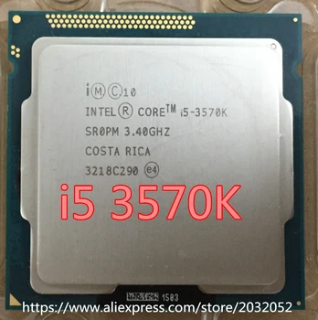 Lntel I5 3570K i5 3570K CPU Процесор Quad-Core 3.4 Ghz L3=6M 77W, Socket LGA 1155 настолен процесор Безплатна доставка 3570k