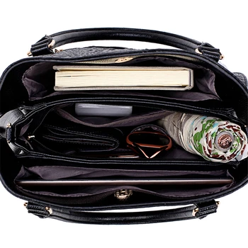 LONOOLISA Fashion Alligator 2 комплекта портмонета и чанти от изкуствена кожа женски куриерски Чанти, дамски ръчни чанти през рамо, за да Женщин2019
