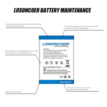 LOSONCOER 3800mAh Li3830T43P4h835750 батерия за ZTE Grand S2 S291 V5 MAX N958ST S2004 батерия+ проследяване номер