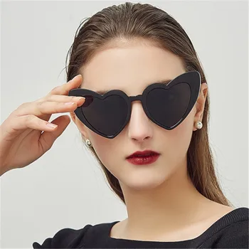 Love Heart Cat Eye слънчеви очила дамски маркови дизайнерски очила Vintage Anti-UV Cateye слънчеви очила дамски нюанси Oculos De Sol