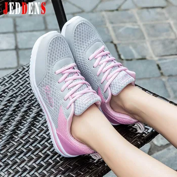 Low-Top Sport Shoes Woman Mesh Дишаща Sneakers Soft Comfort Women Sport Shoes New Women ' s Running Shoes Outdoor Trainers Q31