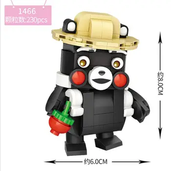 LOZ Mini Blocks Qute Cartoon Kumamon Educational Model Toy Small Аниме brinquedos Kids Building Bricks Момиче Gifts 1463