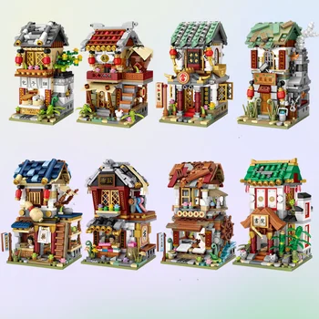 Loz mini Building Blocks Chinese Street World Famous Architecture Series City Building Block класически играчки тухлена модел дом подарък