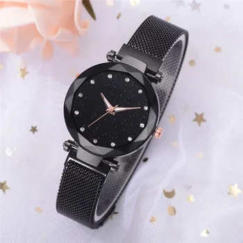 LVPAI Crystal Women Mesh Belt Watch неръждаема стомана мода лукс неръждаема стомана аналогов Кварцов часовник relogio feminino
