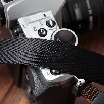 LXH ръчно изработени от естествена кожа помещение презрамка прашка с каишка за Canon, Nikon, Sony Olympus, Fujifilm Leica, Pentax камера на шийката на колан