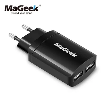 MaGeek 5v2. 4A Dual USB зарядно устройство за бързо зареждане за телефон преносимо зарядно за iPhone зарядно устройство