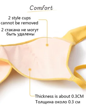 Maidy 2 Style Секси Bralette Wire Free For Women Bra Triangle Cup Underwear Дамско Бельо Плюс Размер 30-38-A-B-C