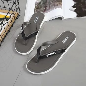 Mazefeng лято корейски голям размер прилив чехли мъжки нескользящие прохладни джапанки дишащи сандали с дебела подметка чехли и сандали