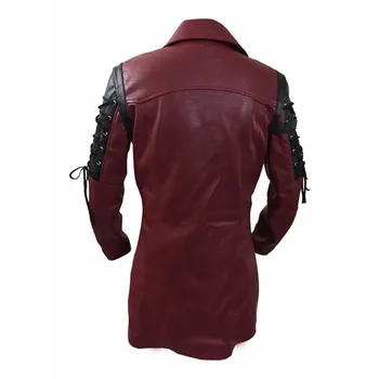 Men ' s leather jacket Autumn Winter jaqueta de couro masculino Пънк Vintage Zipper Long Sleeve Палто кожено яке за мъже
