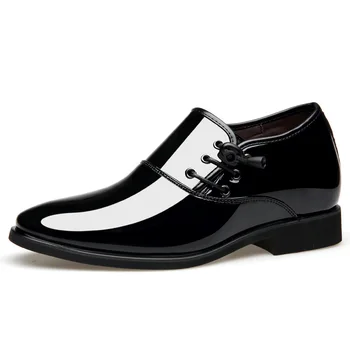 Merkmak 2020 бизнес модела обувки мъжки официалната булчински обувки Остър чорап модни обувки от изкуствена кожа обувки на плоска подметка оксфордские обувки за мъже