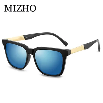 MIZHO 2021 класически поляризирани слънчеви очила мъжете UV400 високо качество на ретро марка дизайнерски черни очила дамски мъжки модни огледала