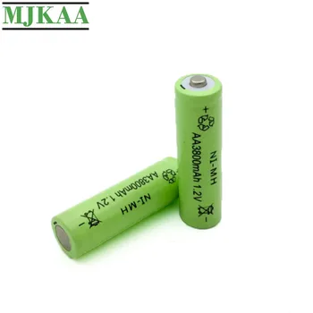 MJKAA 10шт AA 1.2 V Ni-MH 3800mAh акумулаторна батерия акумулаторна батерия за led фенерче камера предварително заредени