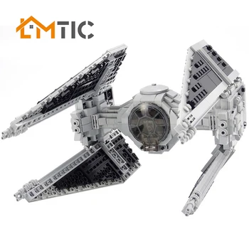 MOC New Star Series Wars Tie Fighter Interceptor Уокър Building Blocks Brick Toys Collection Model For Children kids gift