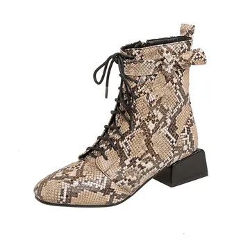 MORAZORA 2020 голям размер 34-48 жените Марка модни ботуши змия мед токчета квадратен чорап дамски обувки есен зима ботильоны