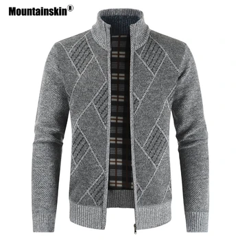 Mountainskin мъжки пуловер есен възли пуловери мъжки жилетка Якета, палта за Мъже casual облекло трикотаж SA853