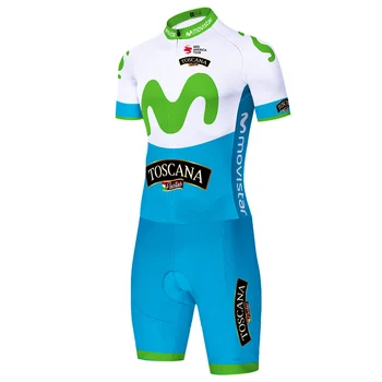 Movistar cycling skinsuit велосипеден гащеризон мъжки костюми за триатлон 01