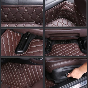 Muchkey Custom Car Floor Mats For Chevrolet Tahoe 2020 6 seat Carpets кожени килими и аксесоари за интериора на колата ( лявото шофиране)