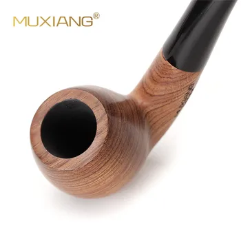 MUXIANG 10 набор от инструменти вносни kevazingo дърво извити дървени тютюневи тръби за пушачи 9 мм филтър, подходящ за мъжката колекция ad0018