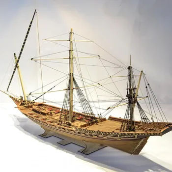 Mystic модел на кораба дърво
